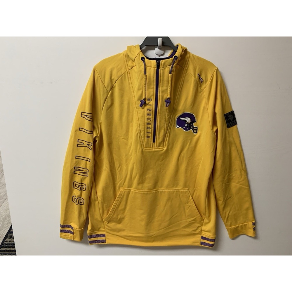 UNRL Minnesota Vikings NFL Limited Collab Men's Large Yellow Sweatshirt Hoodie